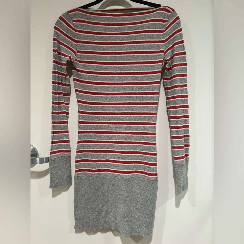 Free People Long Sleeve Striped Mini Dress Size S